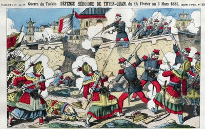 Guerre du Tonkin : la défense de Tuyen Quan, Vietnam du 14 février au 3 mars. - French School