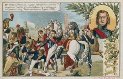 Carte de commerce avec une image de Napoléon Bonaparte à Ratisbonne - French School