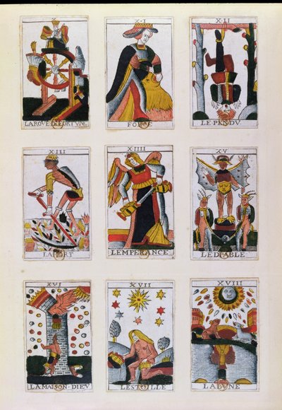 Cartes de Tarot traditionnelles - French School
