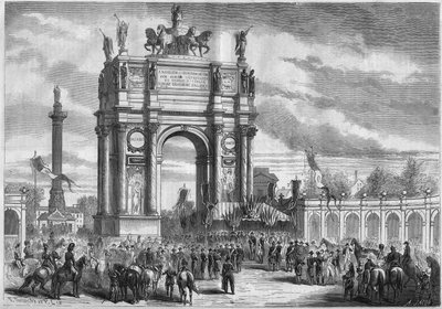 Transformations de Paris sous le Second Empire, Haussmann Paris : arc de triomphe à l