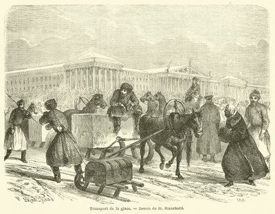 Transport de la glace - French School