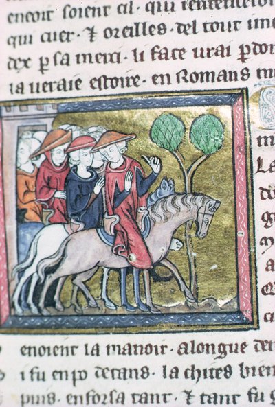 Voyageurs, du Roman de Jules César - French School