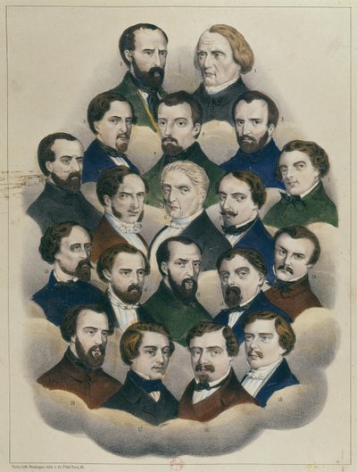 Procès à Bourges des meneurs républicains français de la manifestation à Paris du 15 mai 1848 - French School