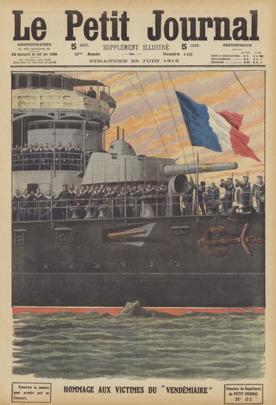 Hommage aux victimes du naufrage du sous-marin français Vendémiaire - French School