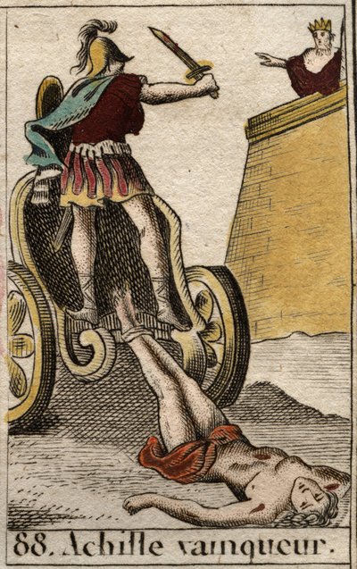 Guerre de Troie : Achille triomphant traînant le corps sans vie d