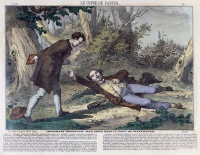 Troppmann empoisonne Jean Kinck dans la forêt de Wattwiller, 1869 - French School