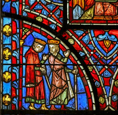 Deux des Mages approchent Hérode - French School