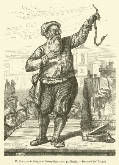 Un Charlatan de Bologne au dix-septième siècle - French School