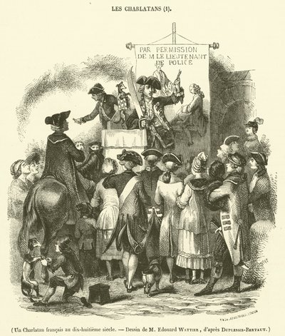 Un Charlatan français au dix-huitième siècle - French School