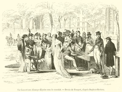 Un Concert aux Champs-Élysées sous le consulat - French School
