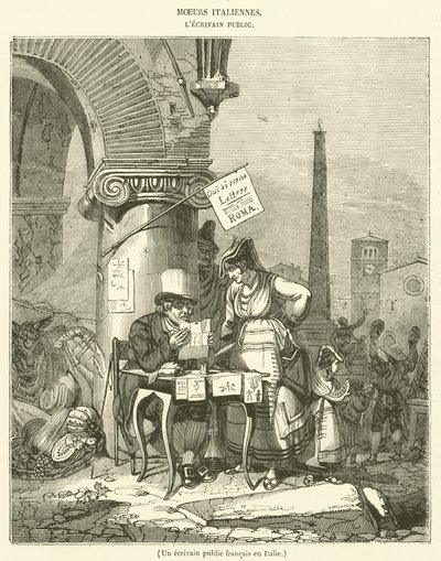 Un écrivain public français en Italie - French School