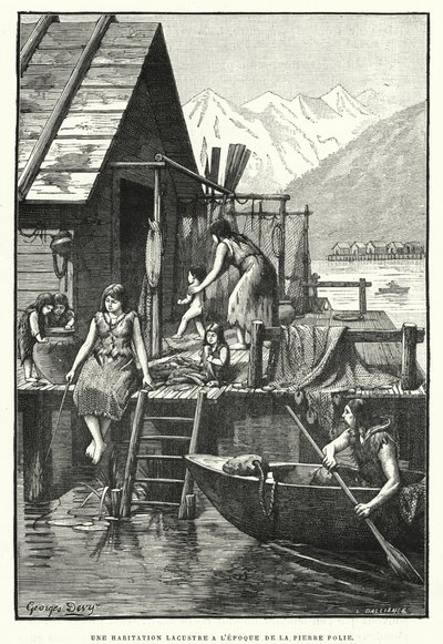 Une habitation lacustre à l