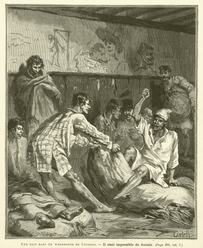Une nuit dans un workhouse de Londres - French School