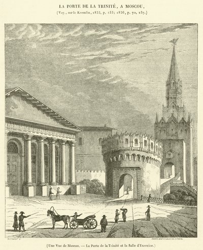 Une Vue de Moscou, La Porte de la Trinite et la Salle d