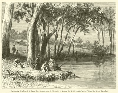 Une partie de pêche à la ligne dans la province de Victoria - French School