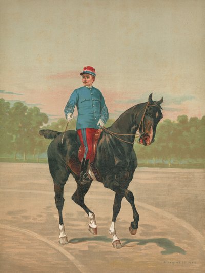 Soldat français non identifié à cheval - French School