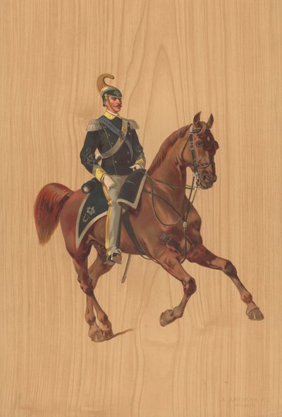 Soldat non identifié à cheval - French School
