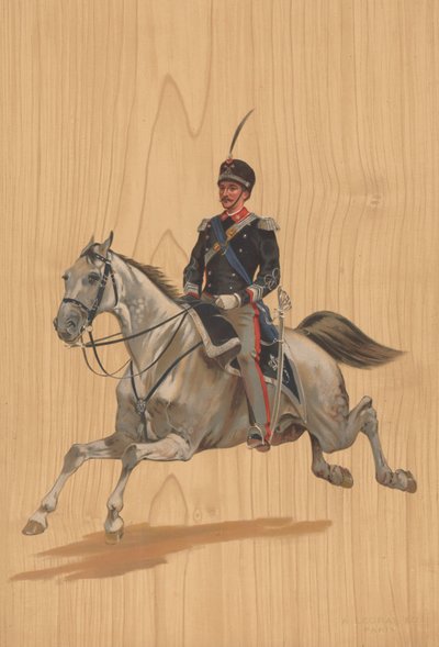 Soldat non identifié à cheval - French School