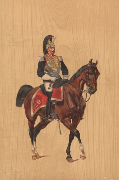 Soldat non identifié à cheval - French School