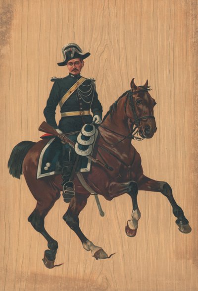 Soldat non identifié à cheval - French School