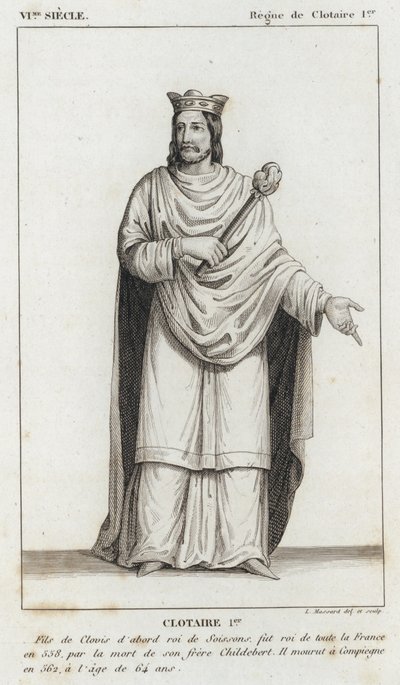 VIe siècle, Règne de Clotaire Ier, Clotaire Ier - French School
