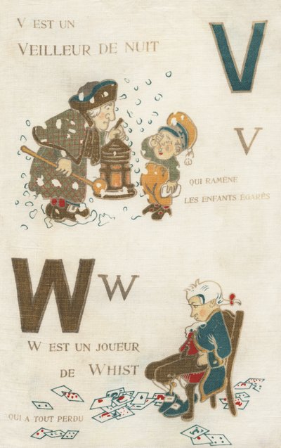 V W Veilleur de nuit et joueur de whist - French School