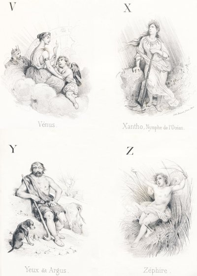 V X Y Z: Vénus, Xantho, Yeux, Zéphire - French School