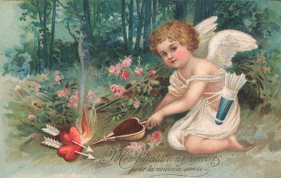 Cupidon de la Saint-Valentin - French School