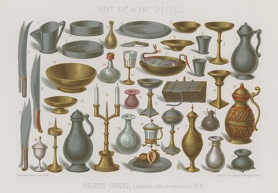 Divers objets - French School