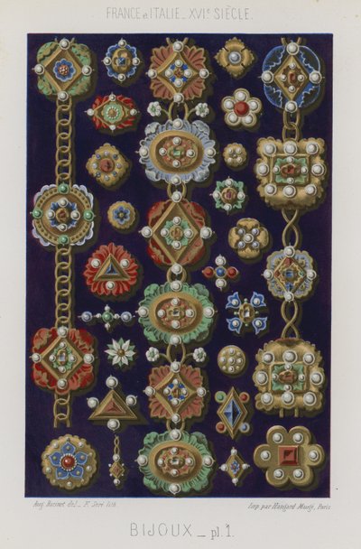 Diverses pièces de joaillerie - French School