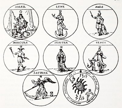 Divers types de talismans - French School