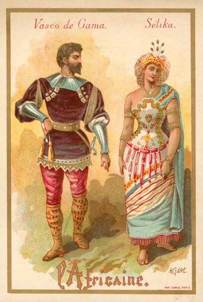 Vasco da Gama et Selika, de l