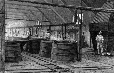 Cuves de la fabrique de Suffrice chargées d