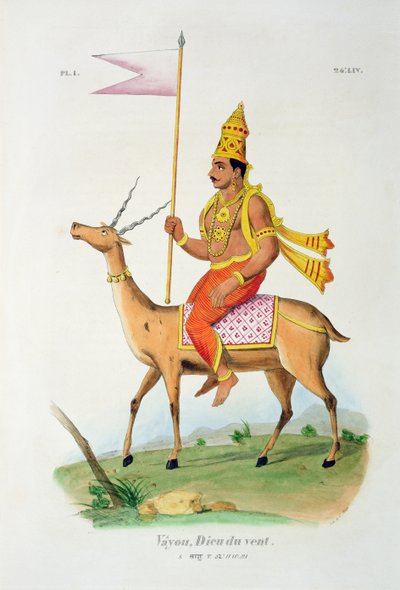 Vayu, gravé par C. de Motte (1785-1836) - French School