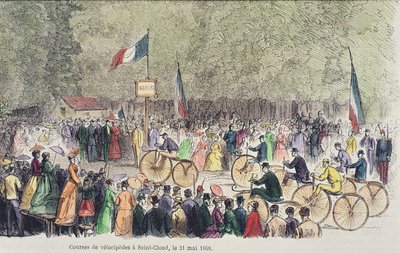 Course de vélocipèdes à Saint-Cloud, 31 mai 1808 - French School