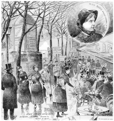 Vente sur les boulevards du journal En avant - French School