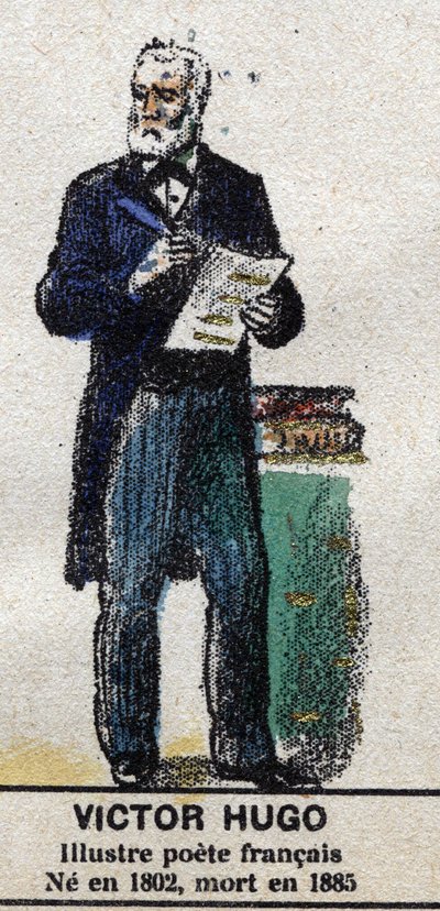 Victor Hugo (1802-1885), écrivain français. Dans « Galerie des rois et reines de France et personnages illustres de 1643 à 1895 » image d