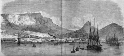Vue de la ville du Cap, Afrique du Sud - French School