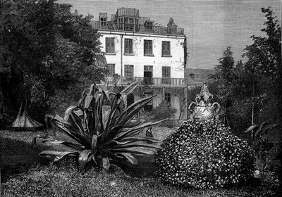 Vue de Hauteville House, résidence de Victor Hugo pendant son exil sur l