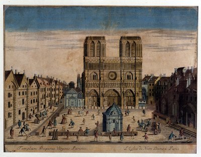 Vue de Notre-Dame à Paris - French School