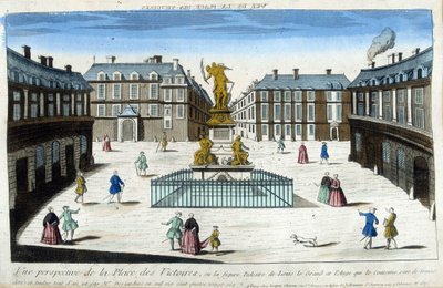 Vue de la Place des Victoires à Paris - French School