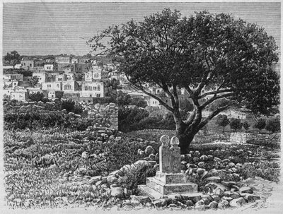 Vue de Safed, de La Syrie d