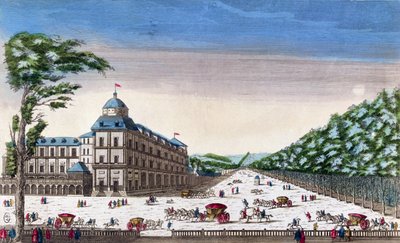 Vue du château Esterházy, Eisenstadt, Autriche - French School