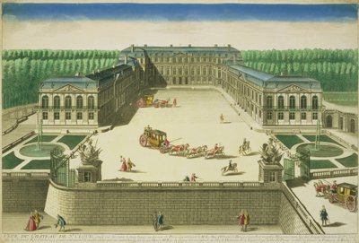 Vue du Château de Saint-Cloud, gravée par Antoine Aveline - French School
