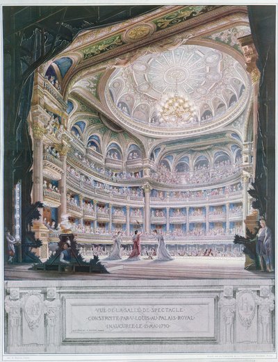 Vue du Théâtre de la Comédie Française en 1790, d