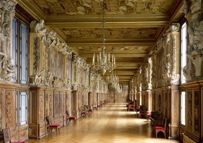 Vue de la Galerie François I, 1528-40 - French School