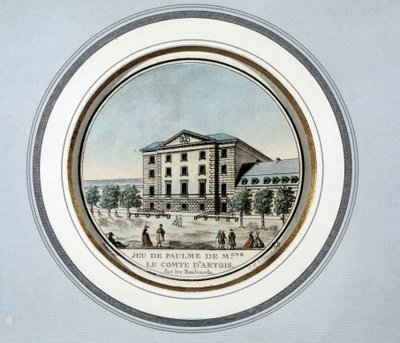 Vue du Jeu de Paume par Monseigneur le Comte d