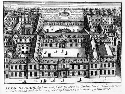 Vue du Palais-Cardinal (futur Palais-Royal), c.1641 - French School
