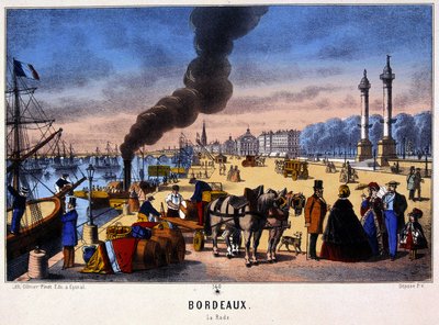 Vue du port de Bordeaux, image d
