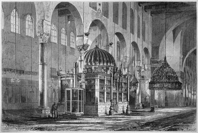 Vue de la Salle de Prière, Mosquée des Omeyyades, Damas, Syrie, de La Syrie d